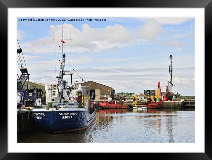 Glasson Dock Framed Mounted Print by Jason Connolly