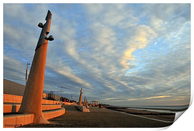 Cleveleys Print by Jason Connolly