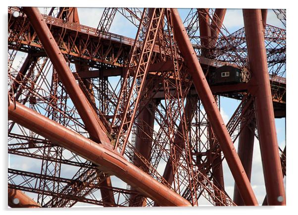 The Forth Rail Bridge Acrylic by Duncan Harley