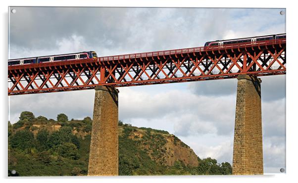Forth Rail Bridge Acrylic by Duncan Harley