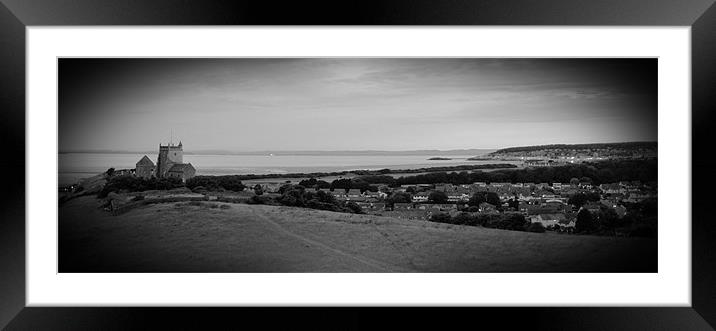 Uphill View of Weston Framed Mounted Print by mark mcrae