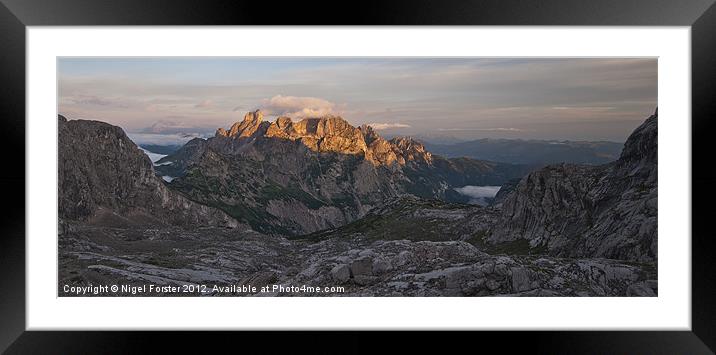 Alpine dawn Framed Mounted Print by Creative Photography Wales