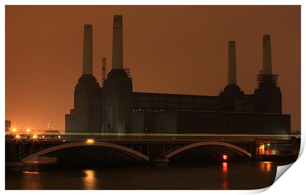 Battersea Power Station Print by peter tachauer