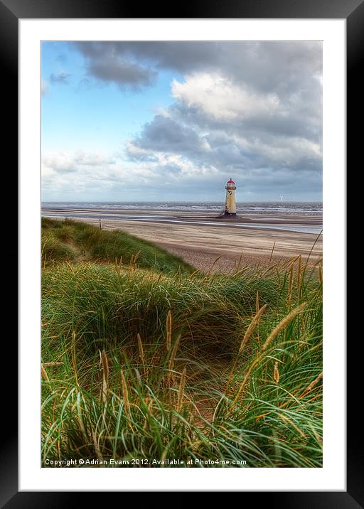 Talacre Beach Framed Mounted Print by Adrian Evans