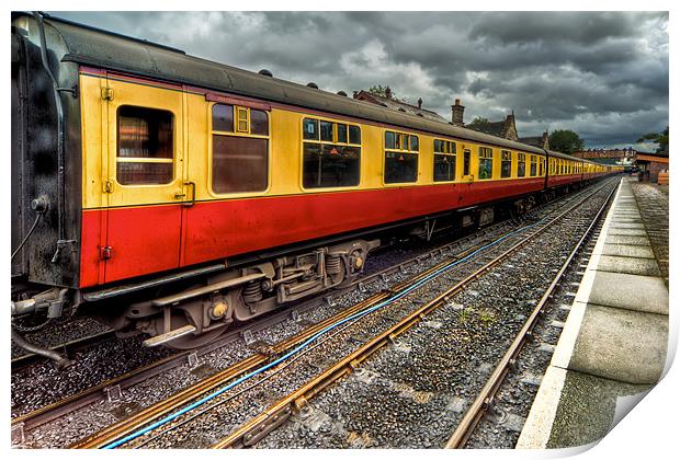 1963 British Railway Carriage Print by Adrian Evans