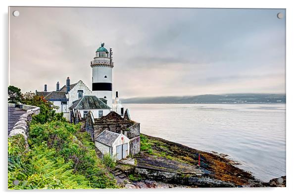 Cloch Lighthouse HDR Acrylic by Sam Smith