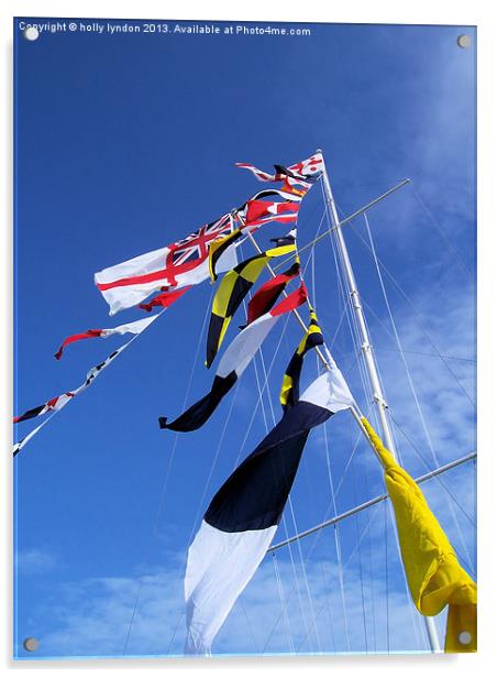 Royal Navy Main Mast Acrylic by holly lyndon