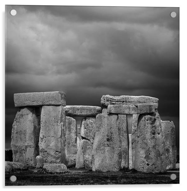 Stone Henge Acrylic by Tom Jullings