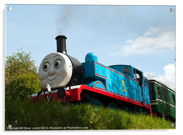 Thomas the Tank Engine Acrylic by Steve Liptrot