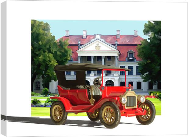 Ford Model T at the Palace Canvas Print by Trevor Butcher