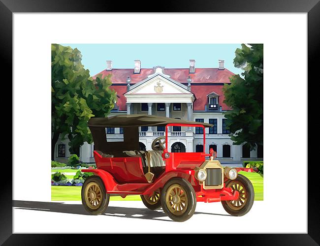 Ford Model T at the Palace Framed Print by Trevor Butcher