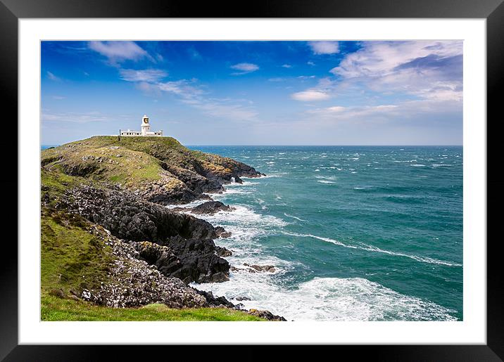 Strumble Head Lighthouse Framed Mounted Print by Stephen Mole