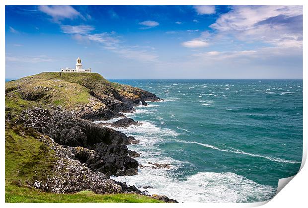 Strumble Head Lighthouse Print by Stephen Mole