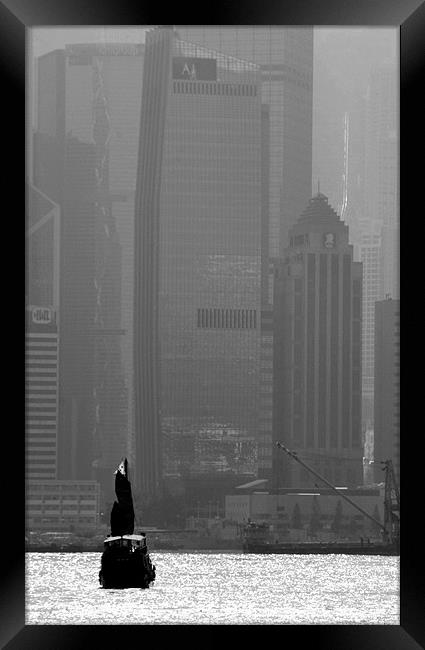Hong Kong Harbour Framed Print by David Worthington