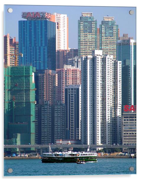 Star Ferry Hong Kong Acrylic by David Worthington