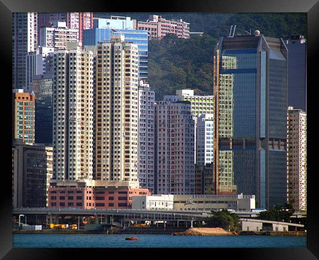 Hong Kong Mainland Framed Print by David Worthington