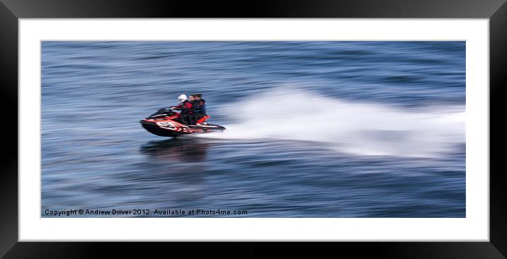 Speed Framed Mounted Print by Andrew Driver