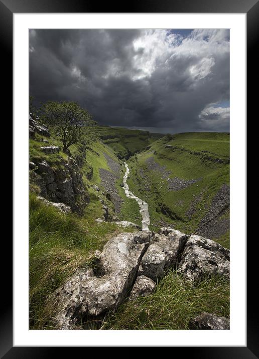 Gordale Beck After The Storm Framed Mounted Print by Steve Glover