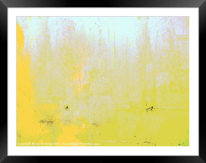 impressionist landscape yellow Framed Mounted Print by joseph finlow canvas and prints
