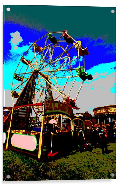 The Ferris Wheel Acrylic by Wayne Molyneux