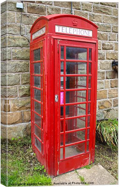 Farndale British Phonebox Canvas Print by andrew hall