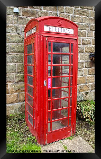 Farndale British Phonebox Framed Print by andrew hall