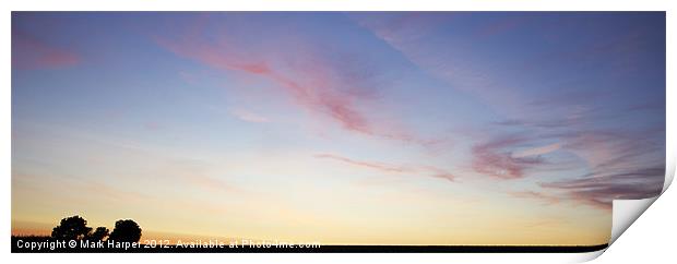Sunset Clouds. Print by Mark Harper