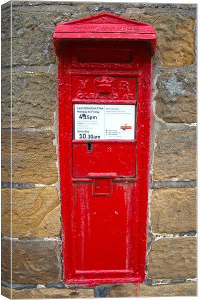 Farndale Post Box Canvas Print by andrew hall