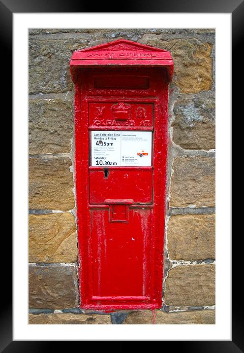 Farndale Post Box Framed Mounted Print by andrew hall