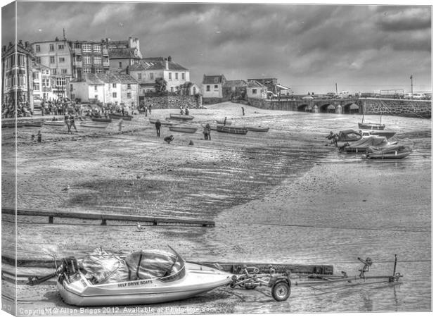 St. Ives Beach Canvas Print by Allan Briggs