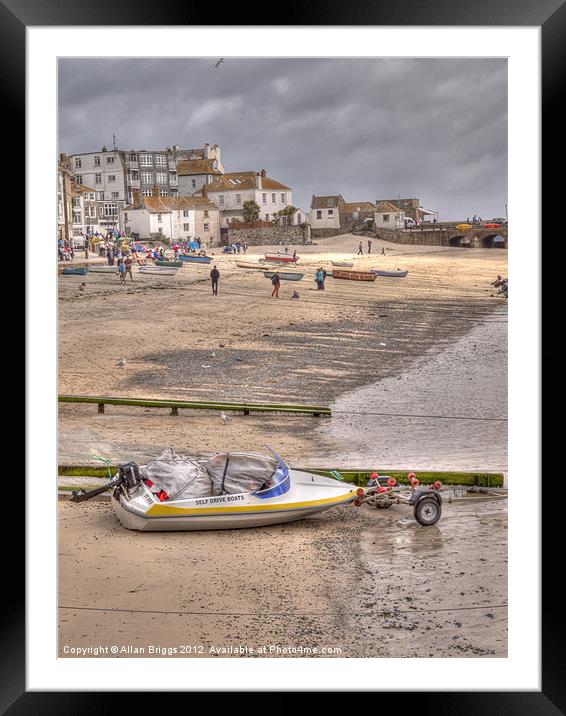 St. Ives Beach Framed Mounted Print by Allan Briggs