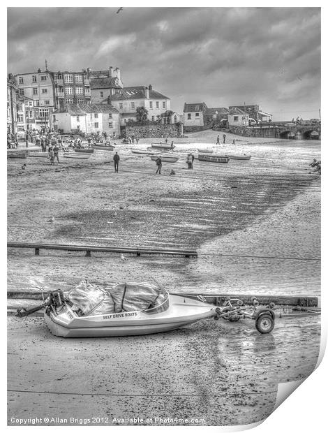 St Ives Beach Print by Allan Briggs