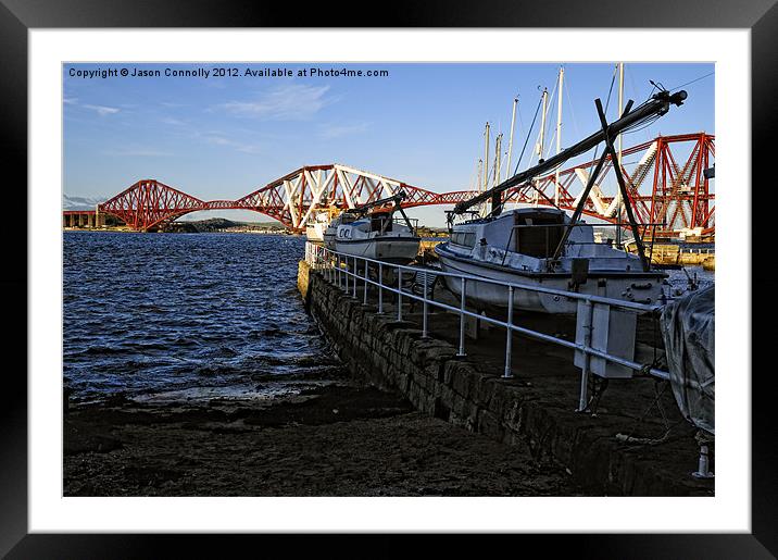 Boats At South Queensferry Framed Mounted Print by Jason Connolly