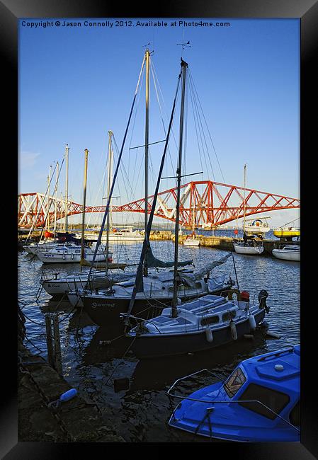 Boats At South Queensferry Framed Print by Jason Connolly