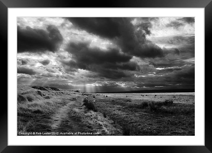 Stormclouds over the Dee Framed Mounted Print by Rob Lester
