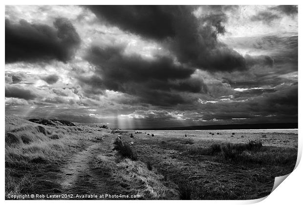 Stormclouds over the Dee Print by Rob Lester