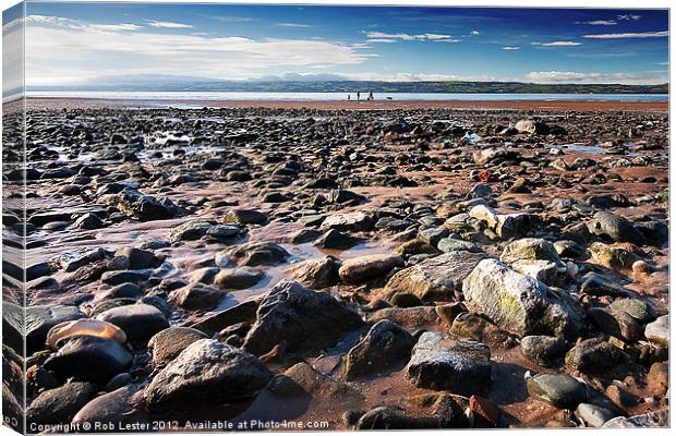 Low Tide Canvas Print by Rob Lester