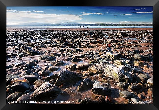 Low Tide Framed Print by Rob Lester