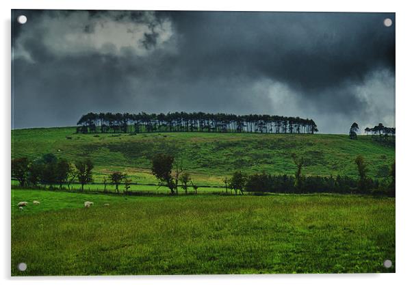 Northumberland Storm Acrylic by John Ellis