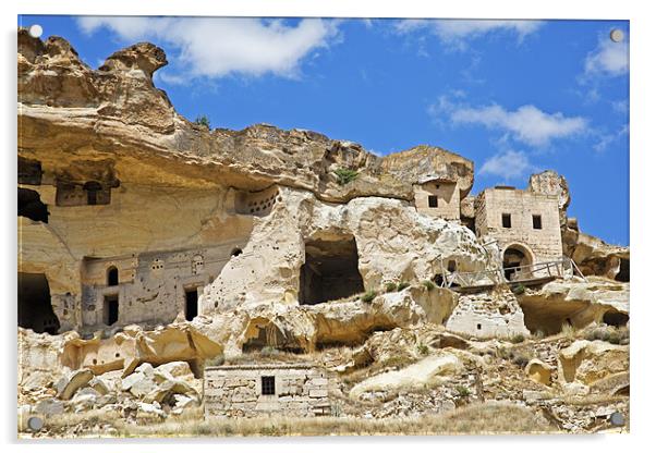 Ancient township of Limestone caves Acrylic by Arfabita  