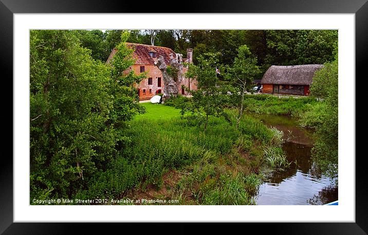 White Mill Framed Mounted Print by Mike Streeter
