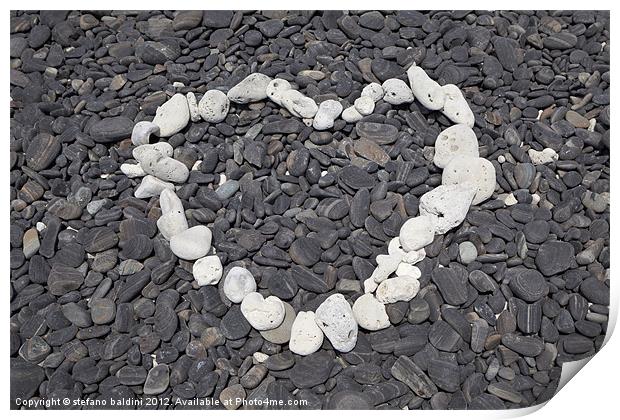 Pebbles Print by stefano baldini