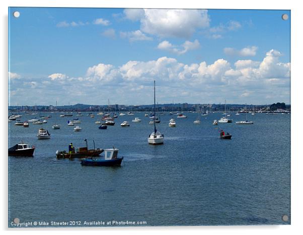 Poole Harbour Acrylic by Mike Streeter