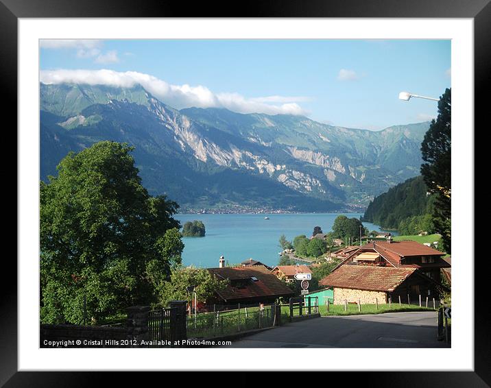 Interlaken Switzerland Framed Mounted Print by Cristal Hills