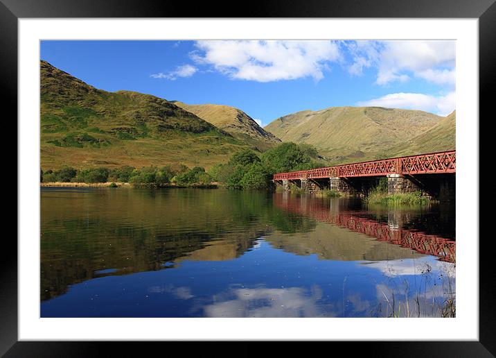 Loch Awe Railway Bridge Framed Mounted Print by Maria Gaellman