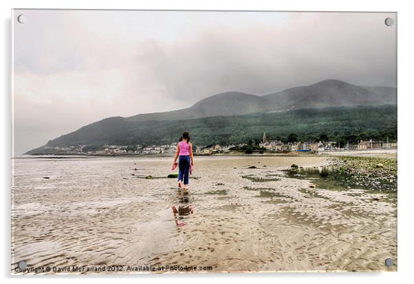 Morning at the Mournes Acrylic by David McFarland