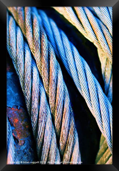 Cable Colour Framed Print by Brian  Raggatt