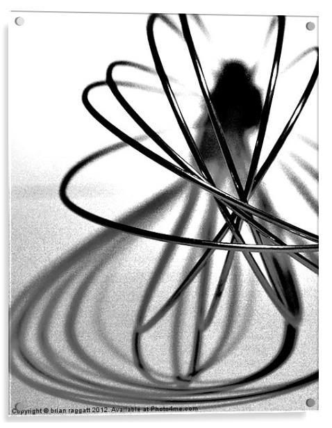 Abstract- Kitchen Whisk BW Acrylic by Brian  Raggatt