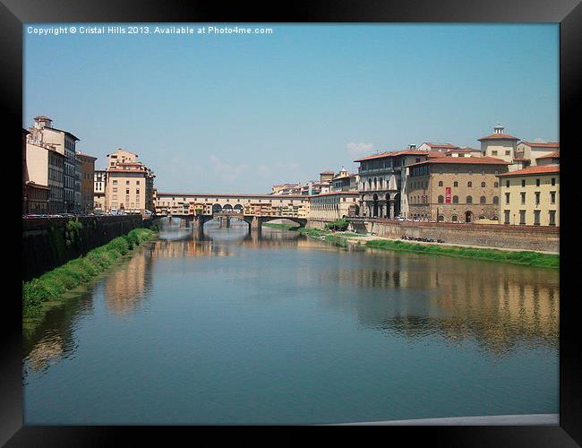 Ponte Vecchio Florence Italy Framed Print by Cristal Hills