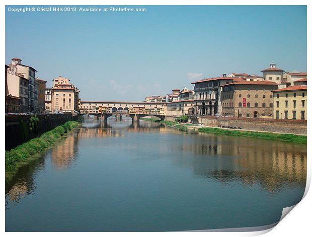 Ponte Vecchio Florence Italy Print by Cristal Hills